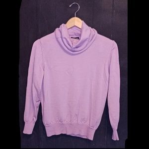 Cute purple ITALIAN CASHMERE turtleneck